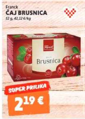 Franck ČAJ brusnica