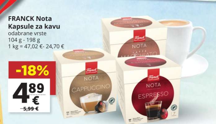 FRANCK Nota Kapsule za kavu