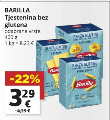 BARILLA Tjestenina bez glutena