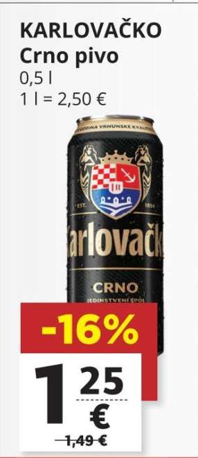 KARLOVAČKO Crno pivo