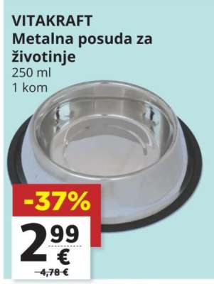 VITAKRAFT Metalna posuda za životinje