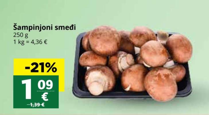 šampinjoni smedi