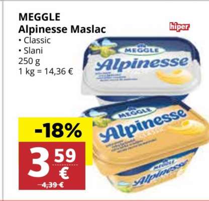 MEGGLE Alpinesse Maslac