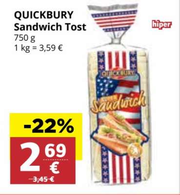QUICKBURY Sandwich Tost