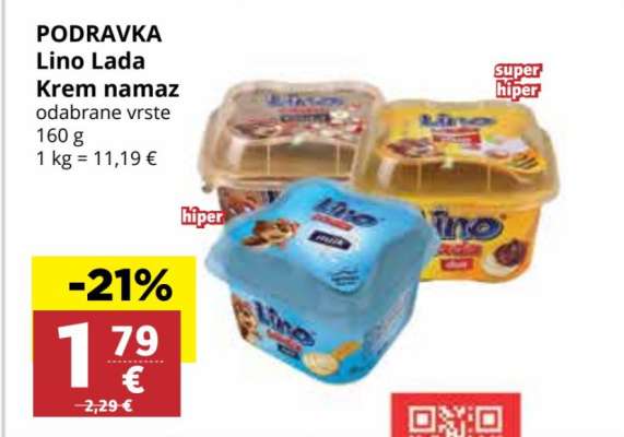 PODRAVKA Lino Lada Krem namaz