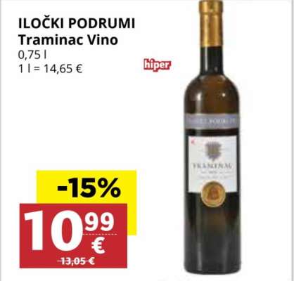 ILOČKI PODRUMI Traminac vino