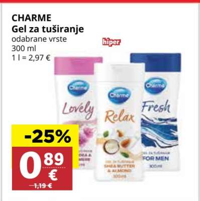 CHARME Gel za tuširanje