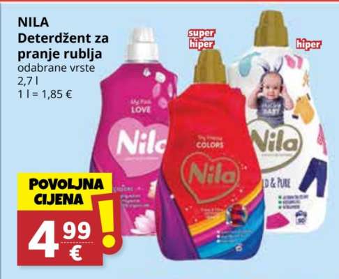NILA deterdžent za pranje rublja