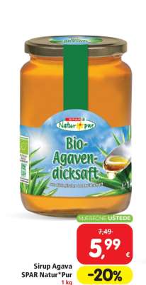 SIRUP AGAVA SPAR NATUR*PUR