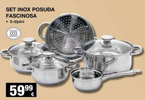 Set inox posuđa Fascinosa