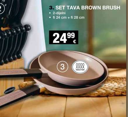 Set tava Brown Brush