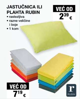Jastučnica ili plahta RUBIN