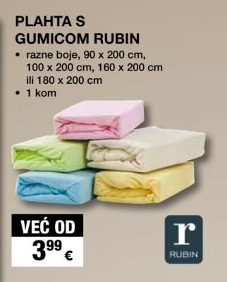 Plahta s gumicom RUBIN