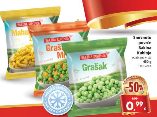 Smrznuto povrće Bakina kuhinja