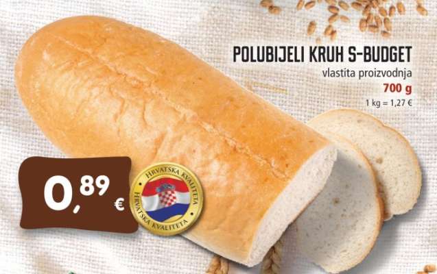 Polubijeli kruh S-BUDGET