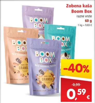 Zobena kaša Boom Box