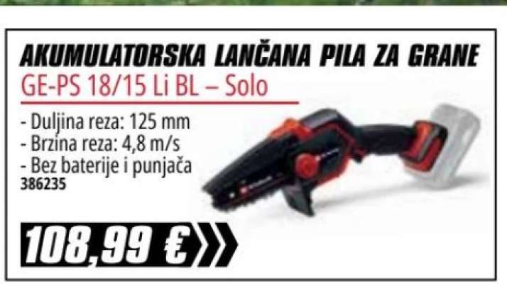 GE-PS 18/15 Li BL – Solo