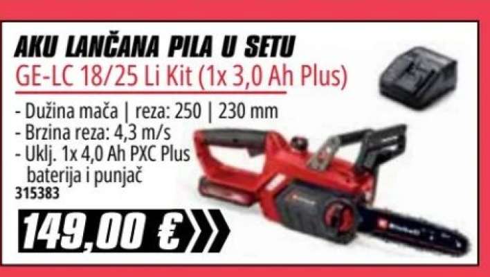 AKU LANČANA PILA U SETU