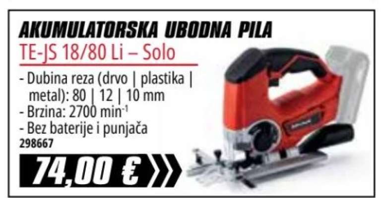 Akumulatorska ubodna pila