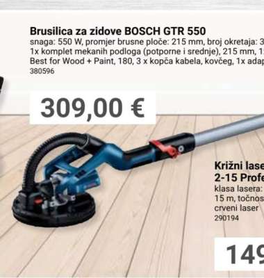 Brusilica za zidove BOSCH GTR 550