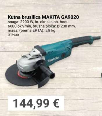 Kutna brusilica MAKITA GA9020
