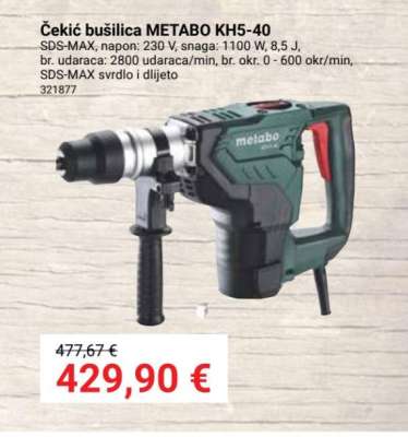 Čekić bušilica METABO KH5-40
