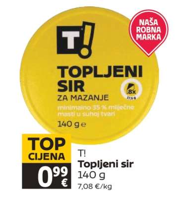 T! Topljeni sir