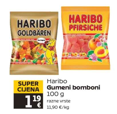 HARIBO GUMENI BOMBONI
