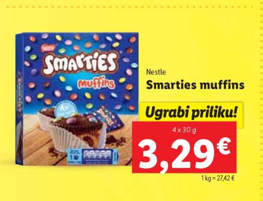 Smarties muffins