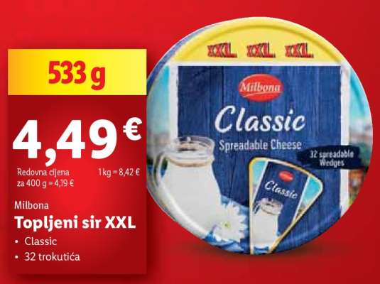 Topljeni sir XXL