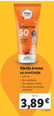 Cien Sun Kids Sun Protect Cream