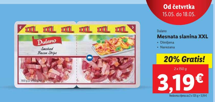 Mesnata slanina XXL