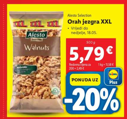 Orah jezgra XXL
