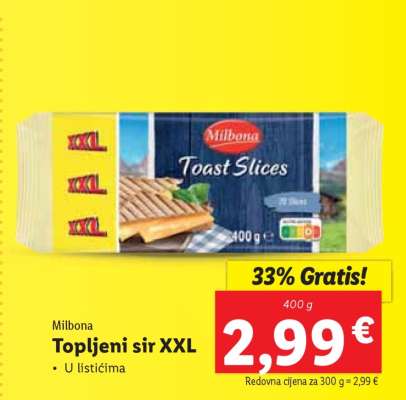 Topljeni sir XXL