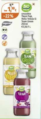 smoothie Think Pink, Hello Yellow ili Team Green