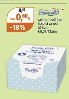 Beauty Baby vatirani zaštitni štapići za uši