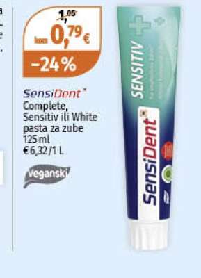 SensiDent Complete, Sensitiv ili White pasta za zube