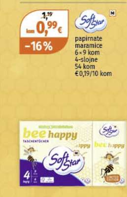 Softstar Papirnate Maramice