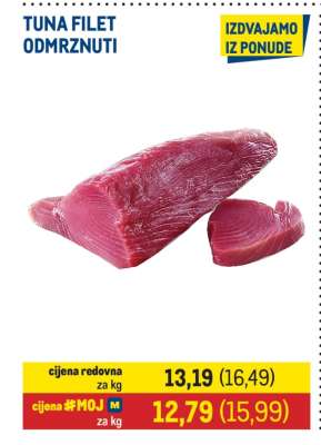 TUNA FILET ODMRZNUTI