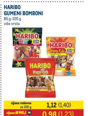 HARIBO GUMENI BOMBONI