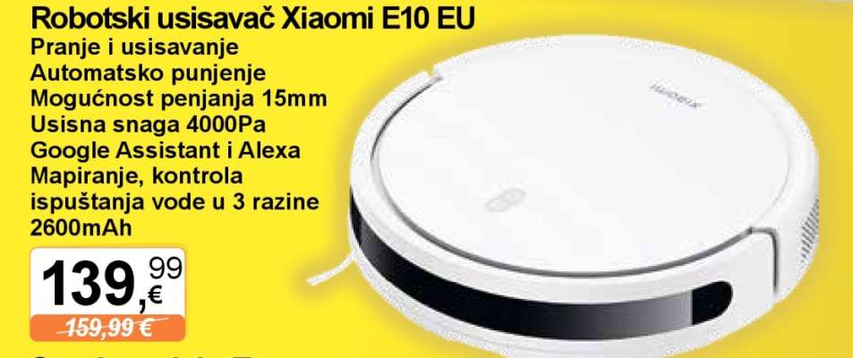 Robotski usisavač Xiaomi E10 EU