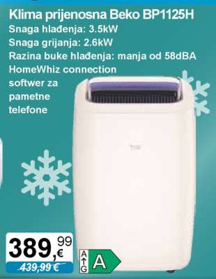 Klima prijenosna Beko BP1125H
