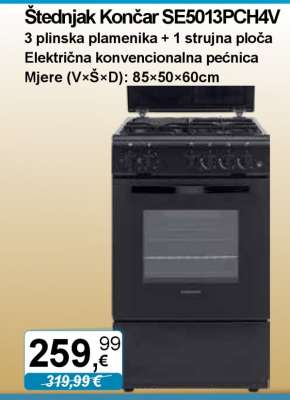 Štednjak Končar SE5013PCH4V