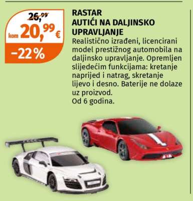 RASTAR AUTIĆI NA DALJINSKO UPRAVLJANJE