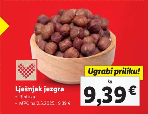 LJEŠNJAK JEZGRA