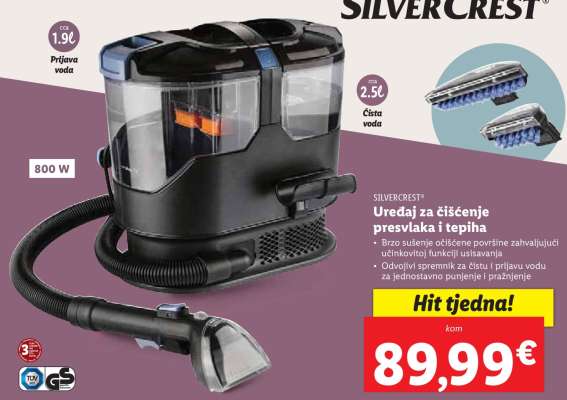 SILVERCREST® Uređaj za čišćenje presvlaka i tepiha