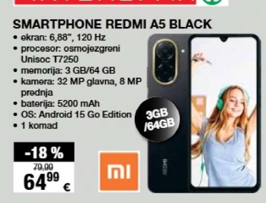 SMARTPHONE REDMI A5 BLACK