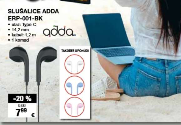 SLUŠALICE ADDA ERP-001-BK