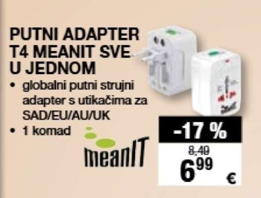 PUTNI ADAPTER T4 MEANIT SVE U JEDNOM