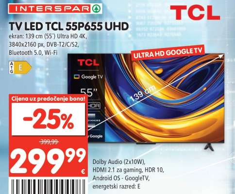 TV LED TCL 55P655 UHD